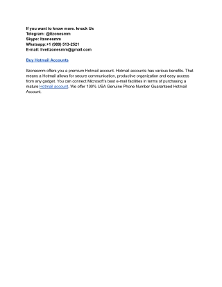 3 Best Sites to Buy Hotmail Accounts (PVA & Aged)