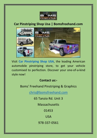 Car Pinstriping Shop Usa  Bomsfreehand