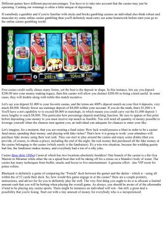 Casino Gambling: Learn The Way To Gamble Responsibly