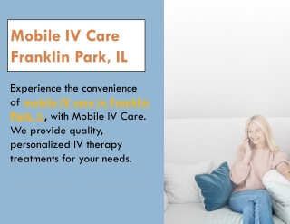 Mobile IV Care Franklin Park, IL