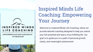 Inspired Minds Life Coaching: Empowering Your Journey