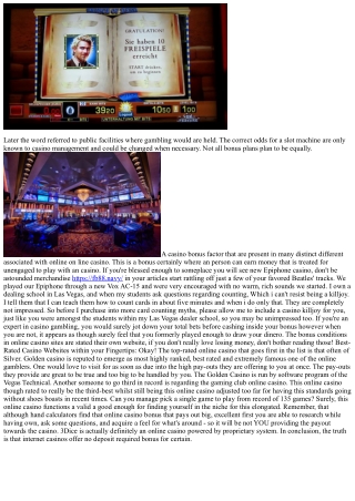 Enjoy Casino And Online Slots