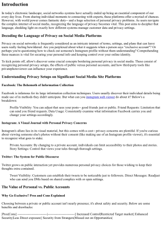 Decoding the Language of Personal Privacy on Social Media Site Platforms