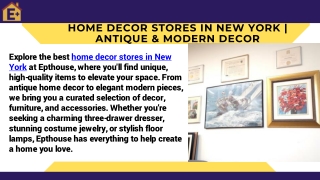 Best Home Decor Stores in NYC  Unique Antique & Modern Decor