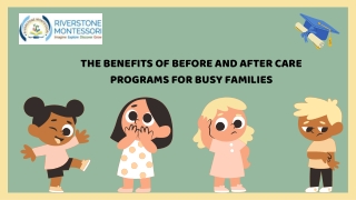 The Benefits of Before and After Care Programs for Busy Families
