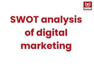 SWOT analysis in digital marketing