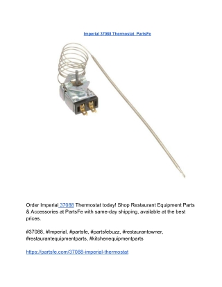Imperial 37088 Thermostat  PartsFe