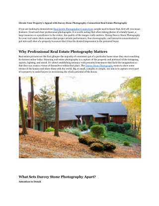 Real Estate Photographer Connecticut | Professional Images that Convert