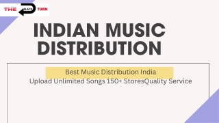 INDIAN MUSIC DISREIBUTION WITH Live All STORES & CALLER TUNE-THE BLACK TURN