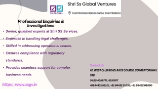 Professional Enquiries & Investigations