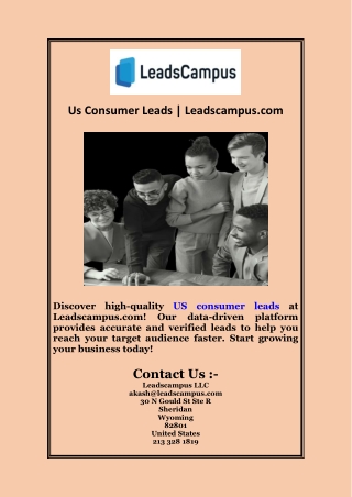 Us Consumer Leads | Leadscampus.com