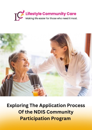 Exploring The Application Process Of the NDIS Community Participation Program