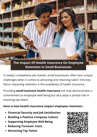 The Impact Of Health Insurance On Employee Retention In Small Businesses