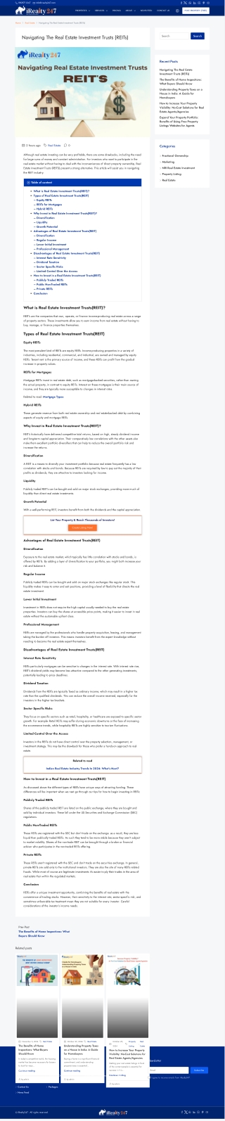Real Estate Investment Trusts: Types, Pros, Cons & How to Invest in REITs