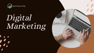 Digital marketing uses online platforms and technologies to promote products, services, or brands. It includes strategie