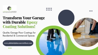 Transform Your Garage with Durable Epoxy Coating Solutions!