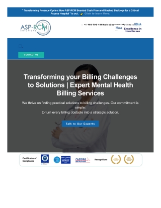 Mental Health Billing Services