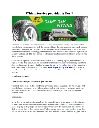 Which Service provider is Best