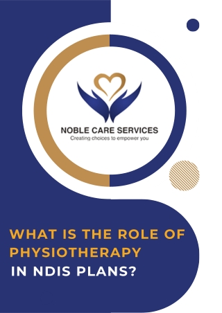 What Is the Role of Physiotherapy in Ndis Plans