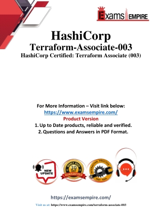 Terraform-Associate-003 Questions and Answers pdf dumps