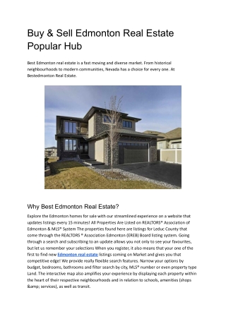 Edmonton real estate