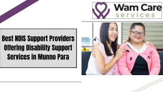 Best NDIS Support Providers Offering Disability Support Services in Munno Para