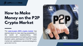 How to Make Money on the P2P Crypto Market
