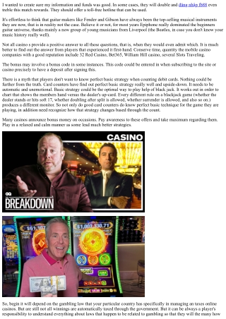 Are You A Casino Gambling "Action Officianado?"