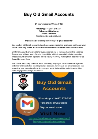 Buy Old Gmail Accounts (2)