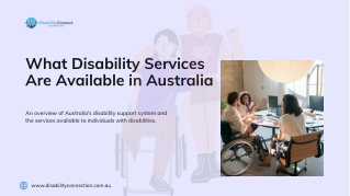 What Disability Services Are Available in Australia