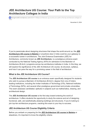 designhub83.wordpress.com-JEE Architecture UG Course Your Path to the Top Architecture Colleges innbspIndia