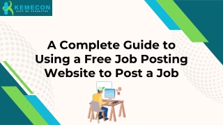A Complete Guide to Using a Free Job Posting Website to Post a Job