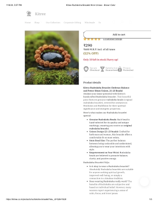 rudraksha bracelet for men