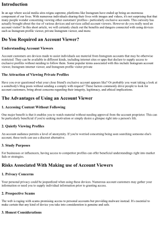 Do You Need an Account Customer? Considering the Conveniences and Dangers