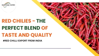 Red Chilli Export From India | Easyway Impex