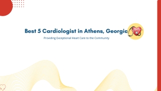 Top 05 Cardiologist in Athens GA