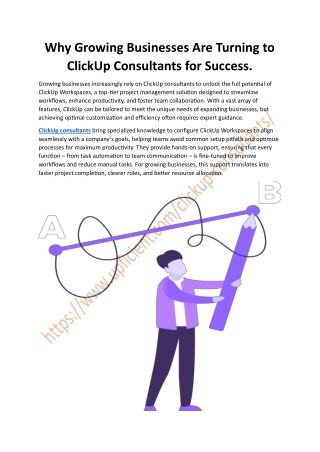 Why Growing Businesses Are Turning to ClickUp Consultants for Success