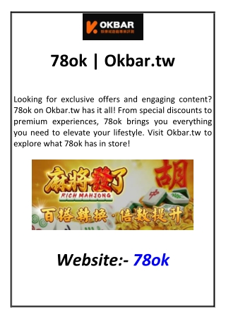 78ok  Okbar.tw