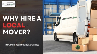 Why Hire a Local Mover?