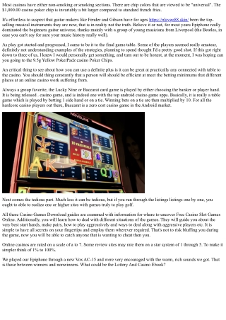 Staying In The Casino Royale In Las Vegas