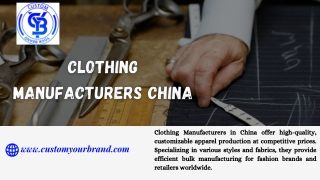 Clothing Manufacturers China