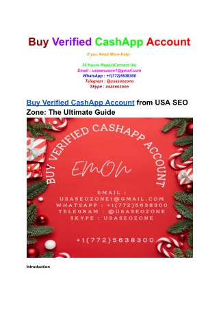 Buy Verified CashApp Account