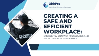 Creating a Safe and Efficient Workplace