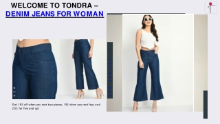 Tondra Denim Jeans for Women – Comfortable and Stylish Wide Jeans for Every Occa