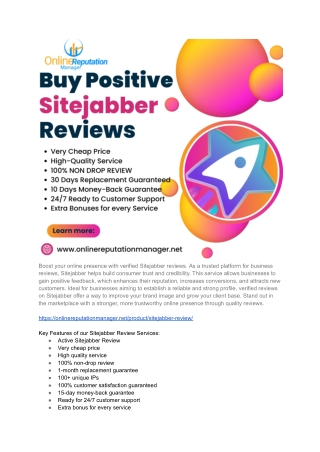 Boost Your Brand with Authentic Sitejabber Reviews