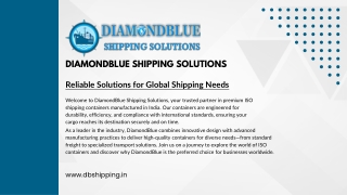 Reliable Solutions for Global Shipping Needs