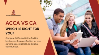 ACCA or CA, Navigating Your Accounting Career Options in India