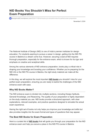 designhub83.wordpress.com-NID Books You Shouldnt Miss for Perfect ExamnbspPreparation (1)