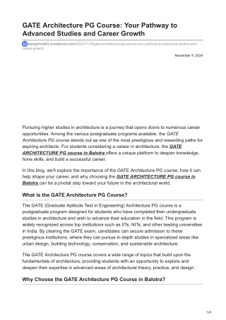 designhub83.wordpress.com-GATE Architecture PG Course Your Pathway to Advanced Studies and CareernbspGrowth