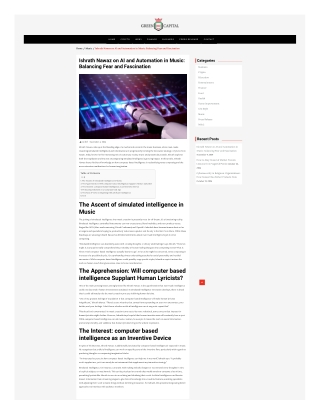 AI and Automation in Music: Ishrath Nawaz’s Fear and Fascination